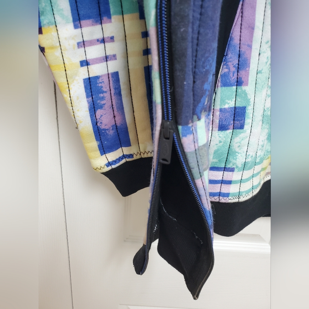 FP Movement Fast Times Hoodie/Beach Plaid Blue - Picture 9 of 14